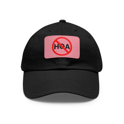 No HOA Hat with Leather Patch