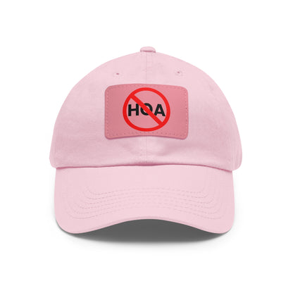 No HOA Hat with Leather Patch