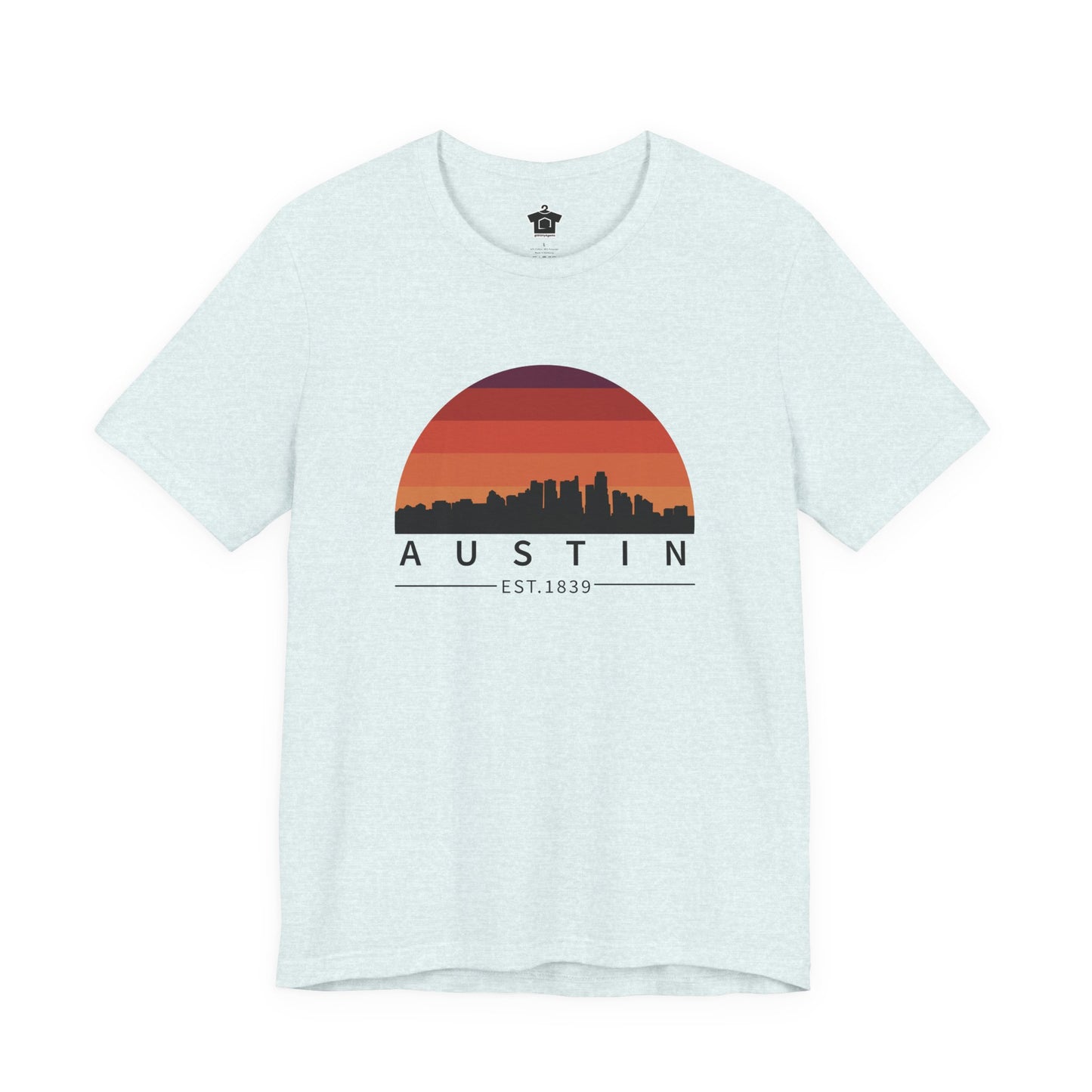 Austin Established Retro Sunset Tshirt