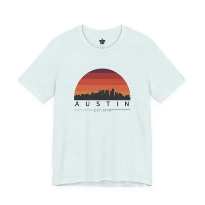 Austin Established Retro Sunset Tshirt
