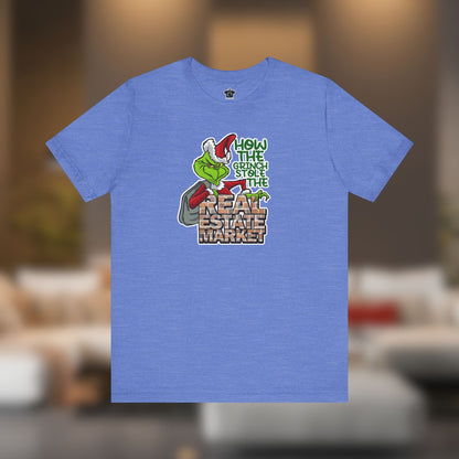 How The Grinch Stole The Real Estate Market – The Perfect Realtor® Holiday Tee