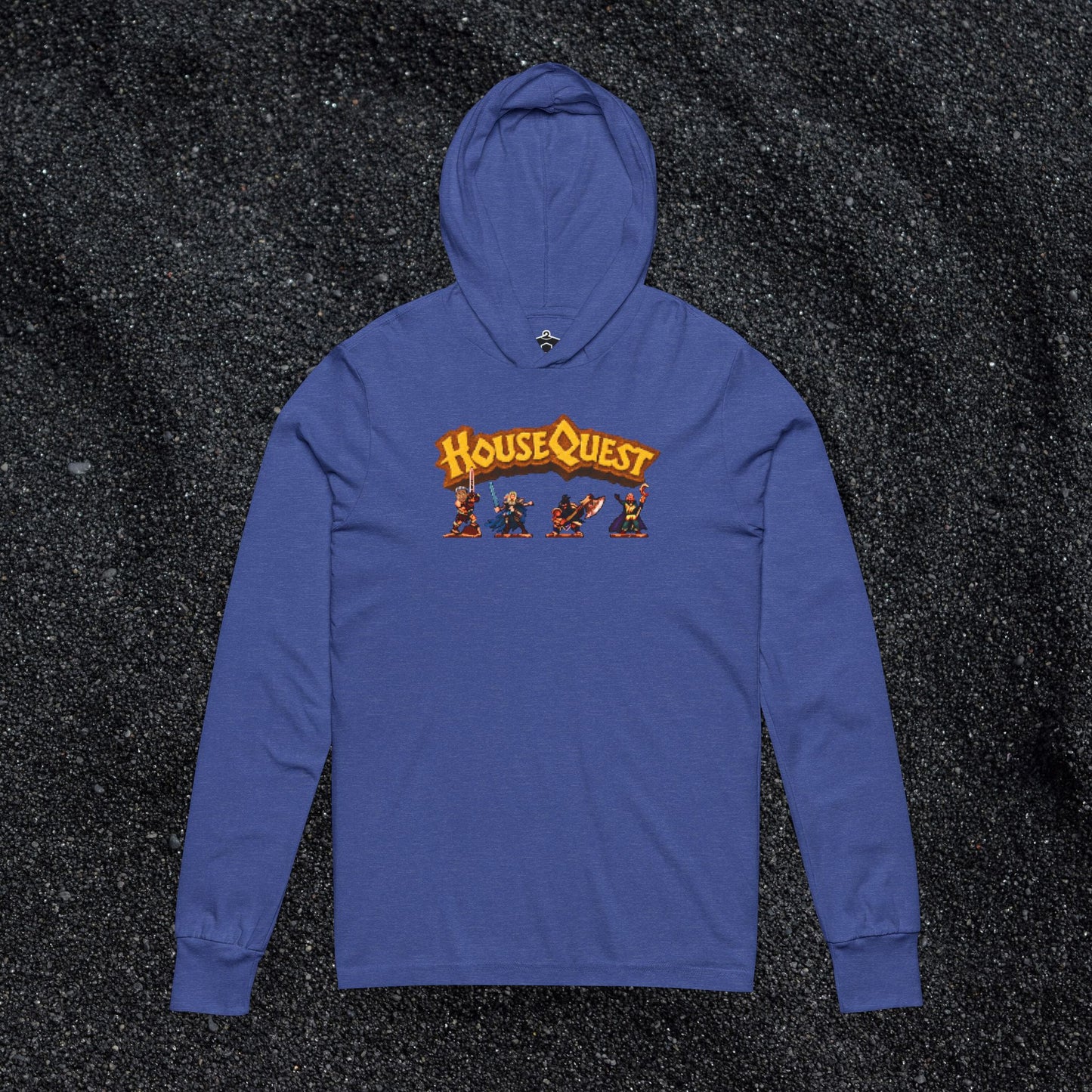 HouseQuest Pixel Hooded Long Sleeve Tshirt  | @ianofAustin