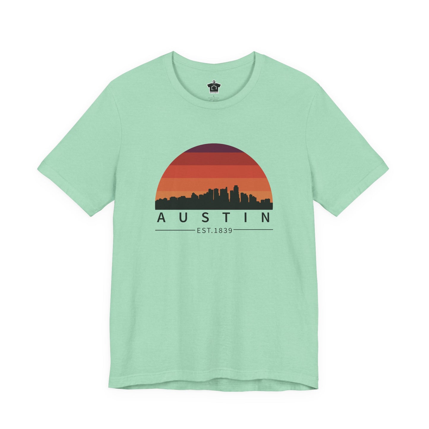 Austin Established Retro Sunset Tshirt