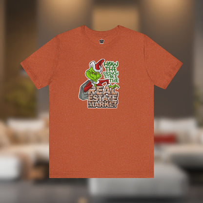 How The Grinch Stole The Real Estate Market – The Perfect Realtor® Holiday Tee