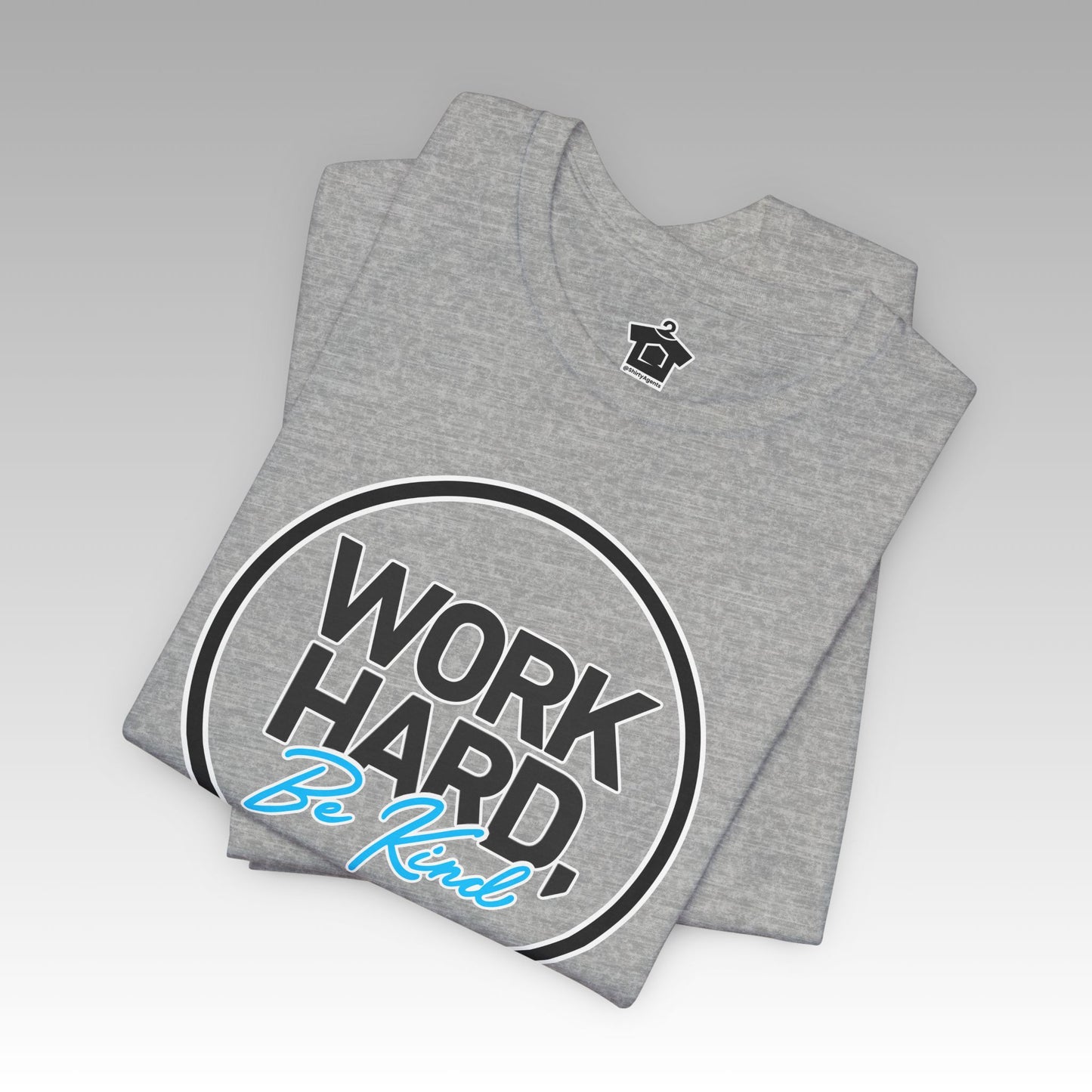 Work Hard, Be Kind Black Circle Tee