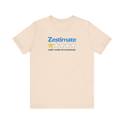 How Accurate Is The Zestimate? - Funny Real Estate T-Shirt