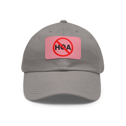 No HOA Hat with Leather Patch