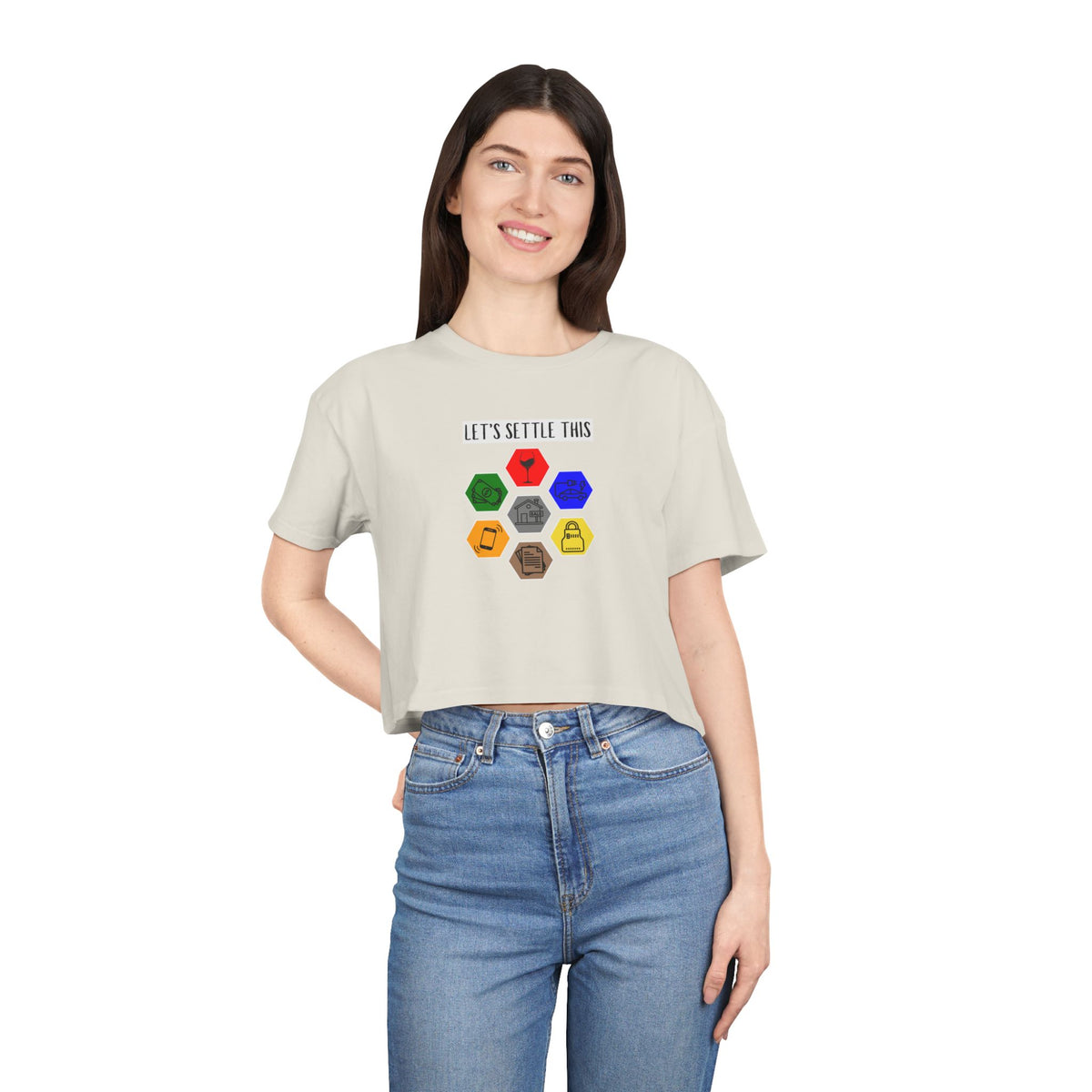 Let's Settle This | Women's Crop Tee