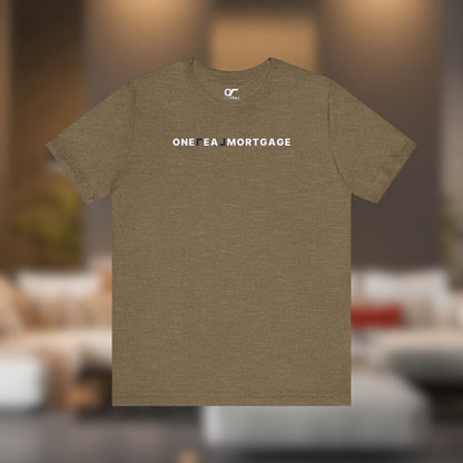 ONE REAL Mortgage Contrast Logo Text Tee