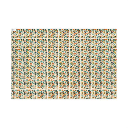 Vintage Neighborhood Holiday Gift Wrap
