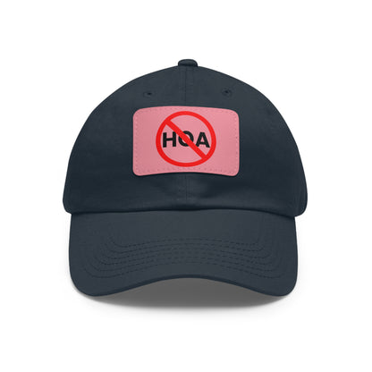 No HOA Hat with Leather Patch