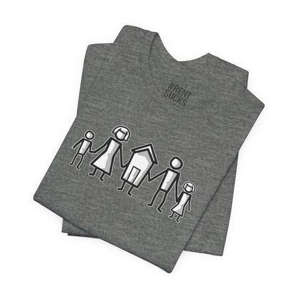 Home Is Where Family Begins" – Realtor T-Shirt