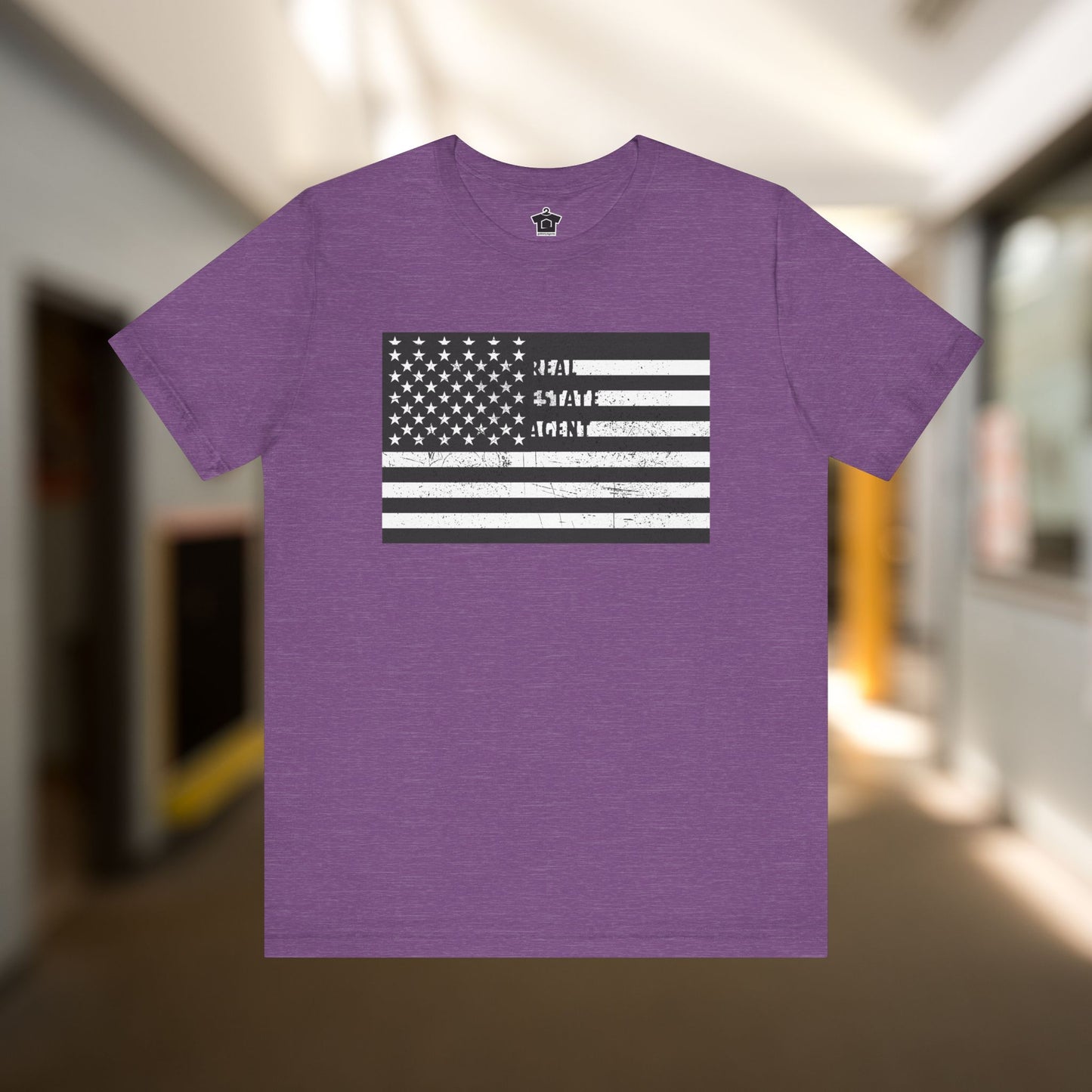American Flag Real Estate Agent Distressed T-Shirt