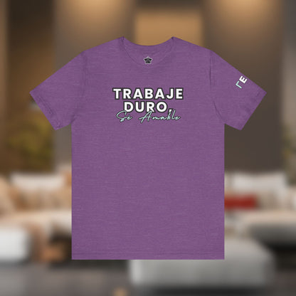 Work Hard, Be Kind – Modern Mint T-Shirt (Español Edition) – Unofficial