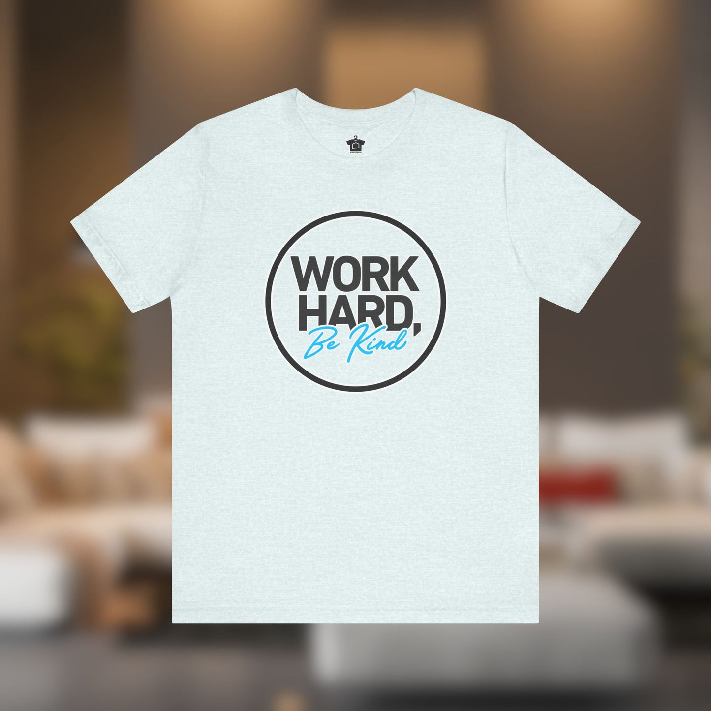 Work Hard, Be Kind Black Circle Tee
