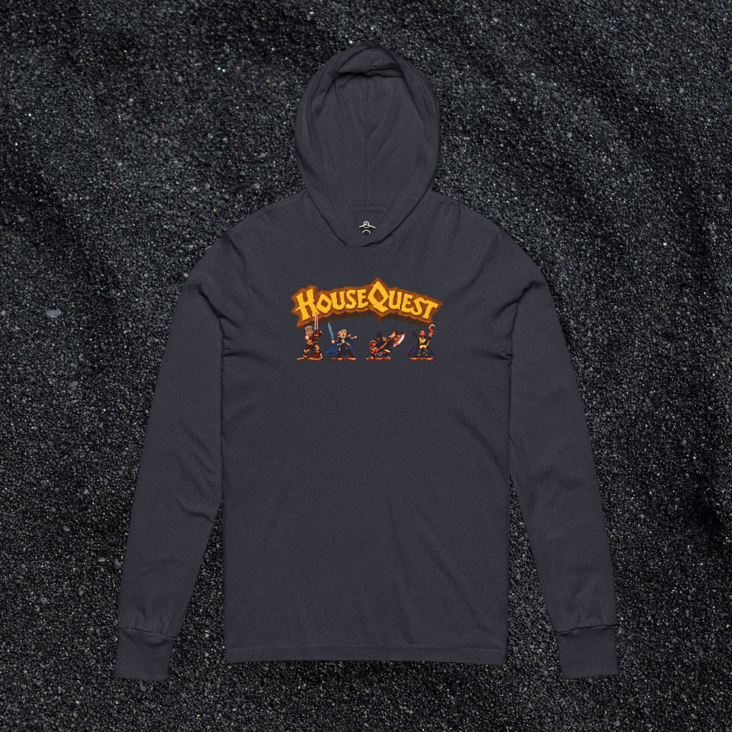 HouseQuest Pixel Hooded Long Sleeve Tshirt  | @ianofAustin