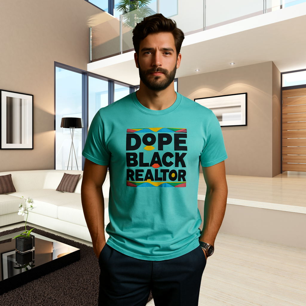 Dope Black Realtor Classic Tee by ShirtyAgents, product mockup