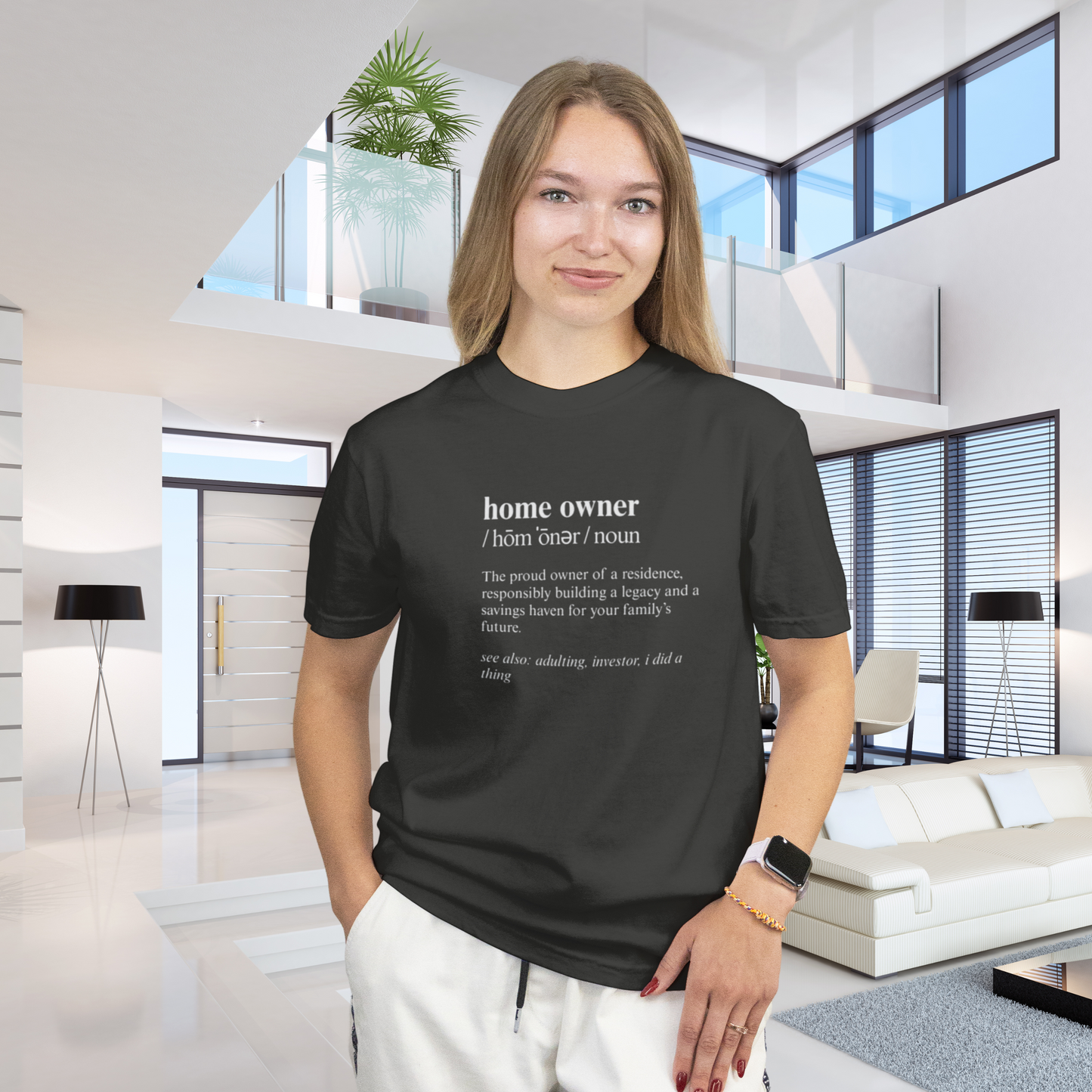 Definition of A Home Owner Text T-shirt