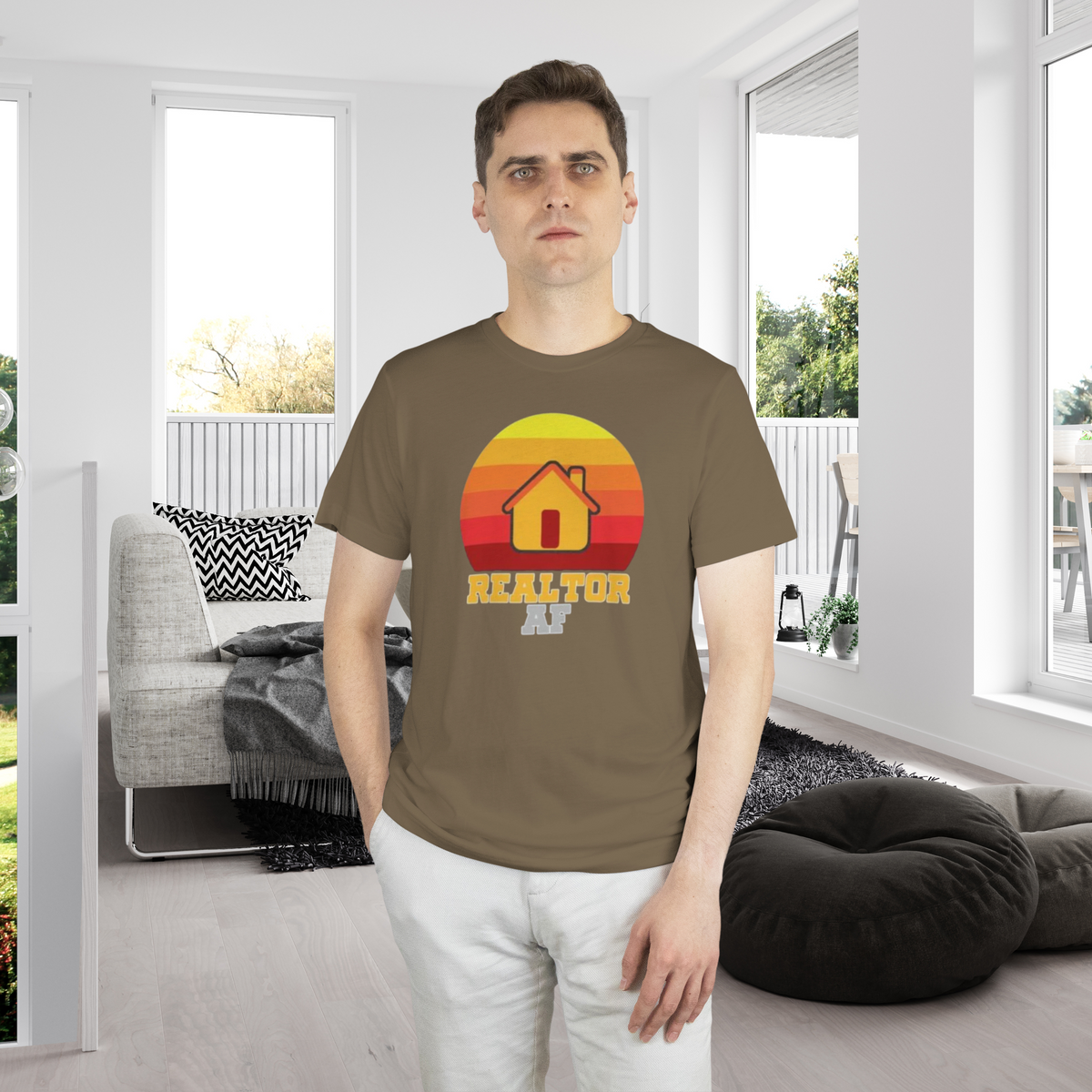 REALTOR AF Horizon Classic Tee by ShirtyAgents, product mockup