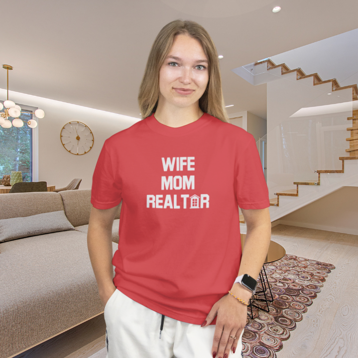 Wife. Mom. Realtor. Classic Tee by ShirtyAgents, product mockup