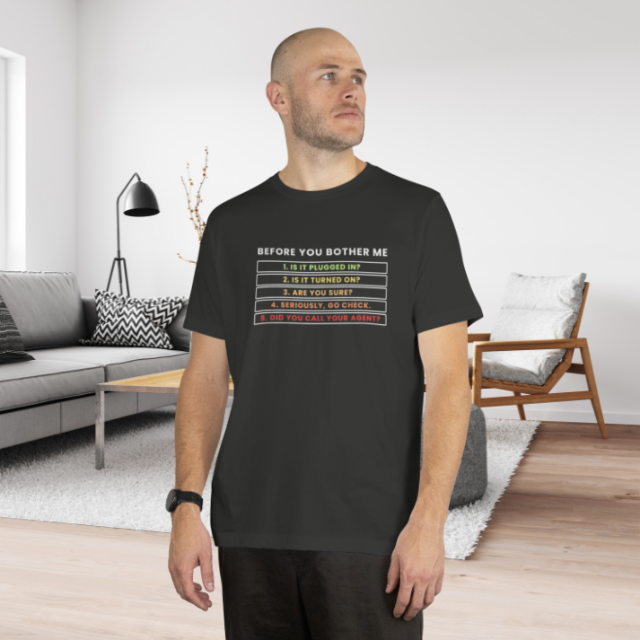 Before You Bother Me Classic Tee by ShirtyAgents, product mockup