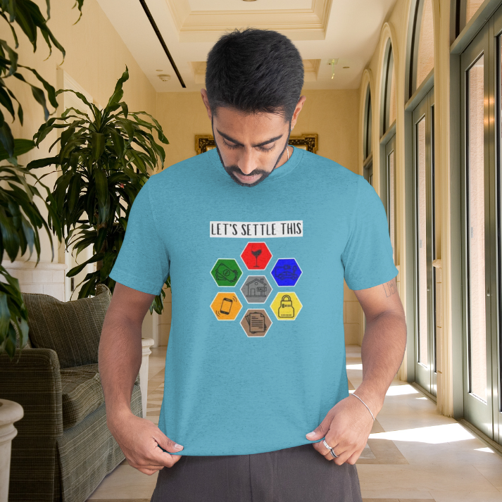 Let's Settle This Wine Version Classic Tee by ShirtyAgents, product mockup