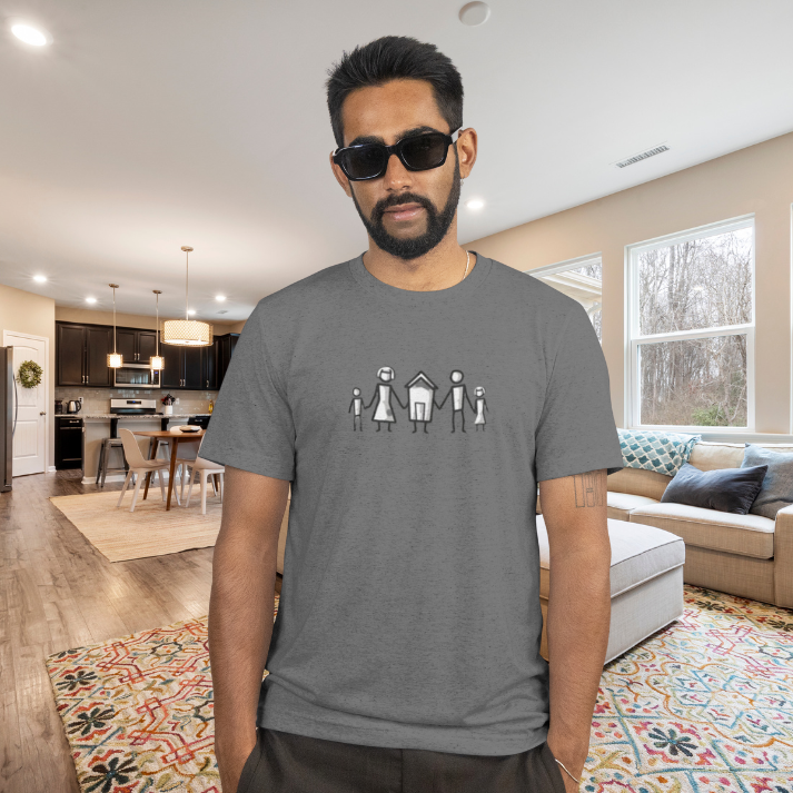 Home Is Where Family Begins" – Realtor T-Shirt