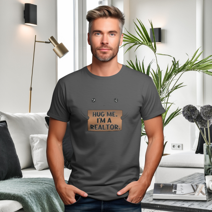 Hug Me I'm A Realtor Classic Tee by ShirtyAgents, product mockup