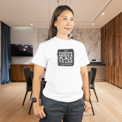 Everyone Needs a Place to Live – Unisex Jersey Tee