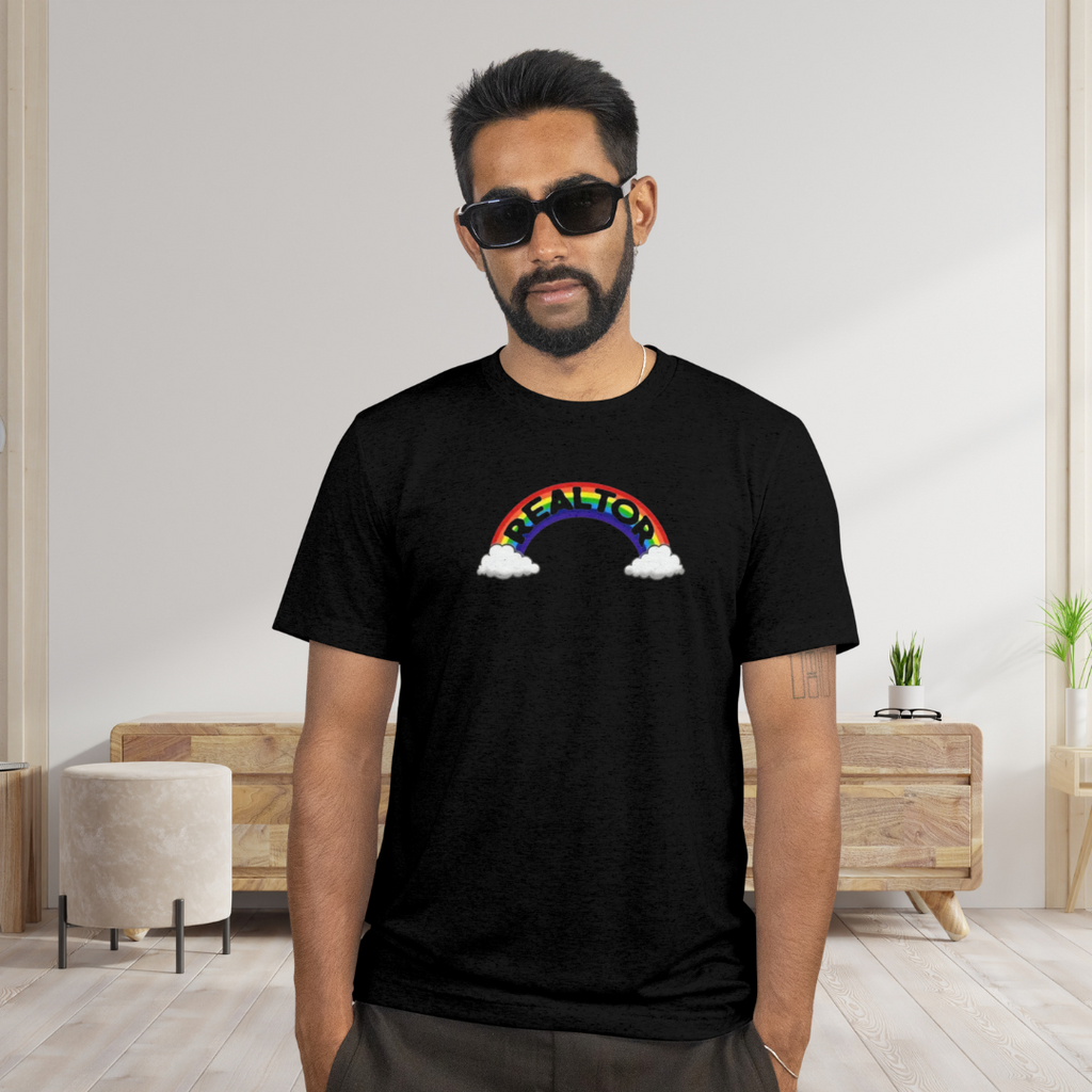 Realtor Pride Rainbow Classic Tee by ShirtyAgents, product mockup