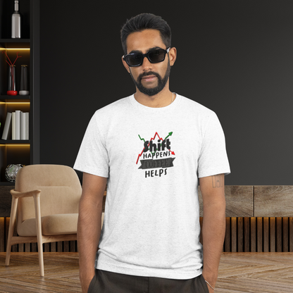 Shift Happens, Coffee Helps – Unisex Jersey Tee