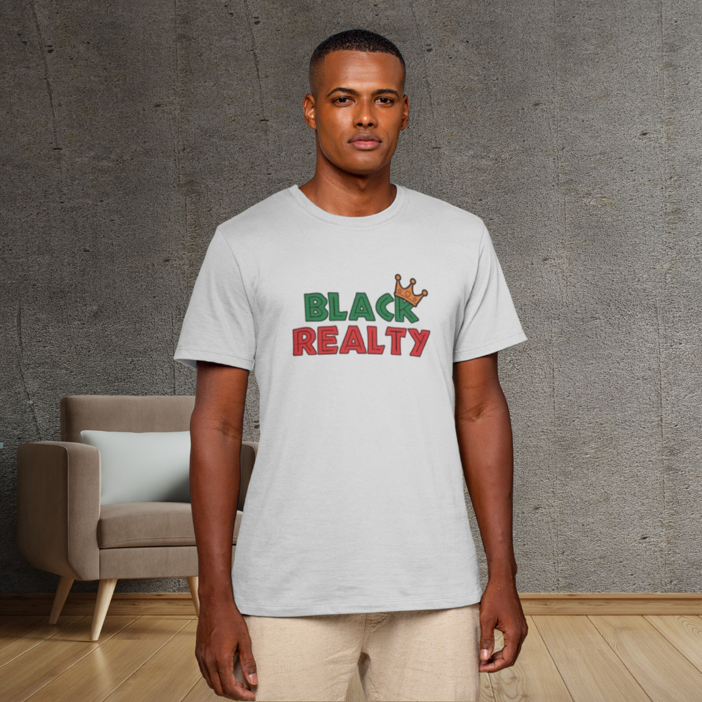 Black Realty Crown Classic Tee by ShirtyAgents, product mockup