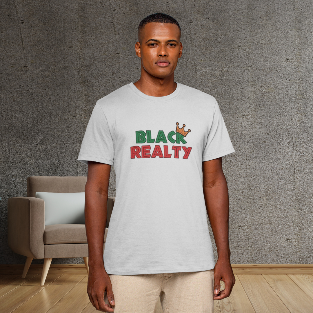 Black Realty Crown Classic Tee by ShirtyAgents, product mockup