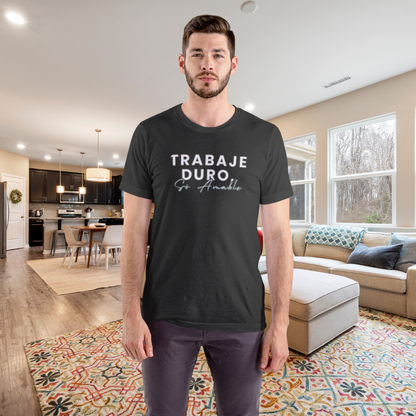 Work Hard, Be Kind – Modern Mint T-Shirt (Español Edition) – Unofficial