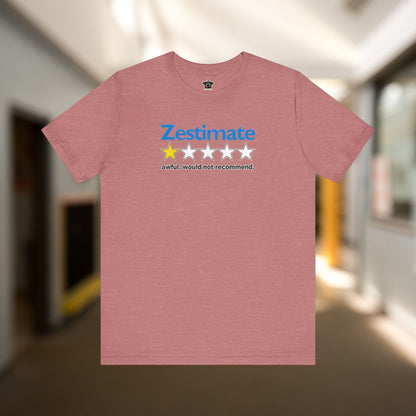 How Accurate Is The Zestimate? - Funny Real Estate T-Shirt