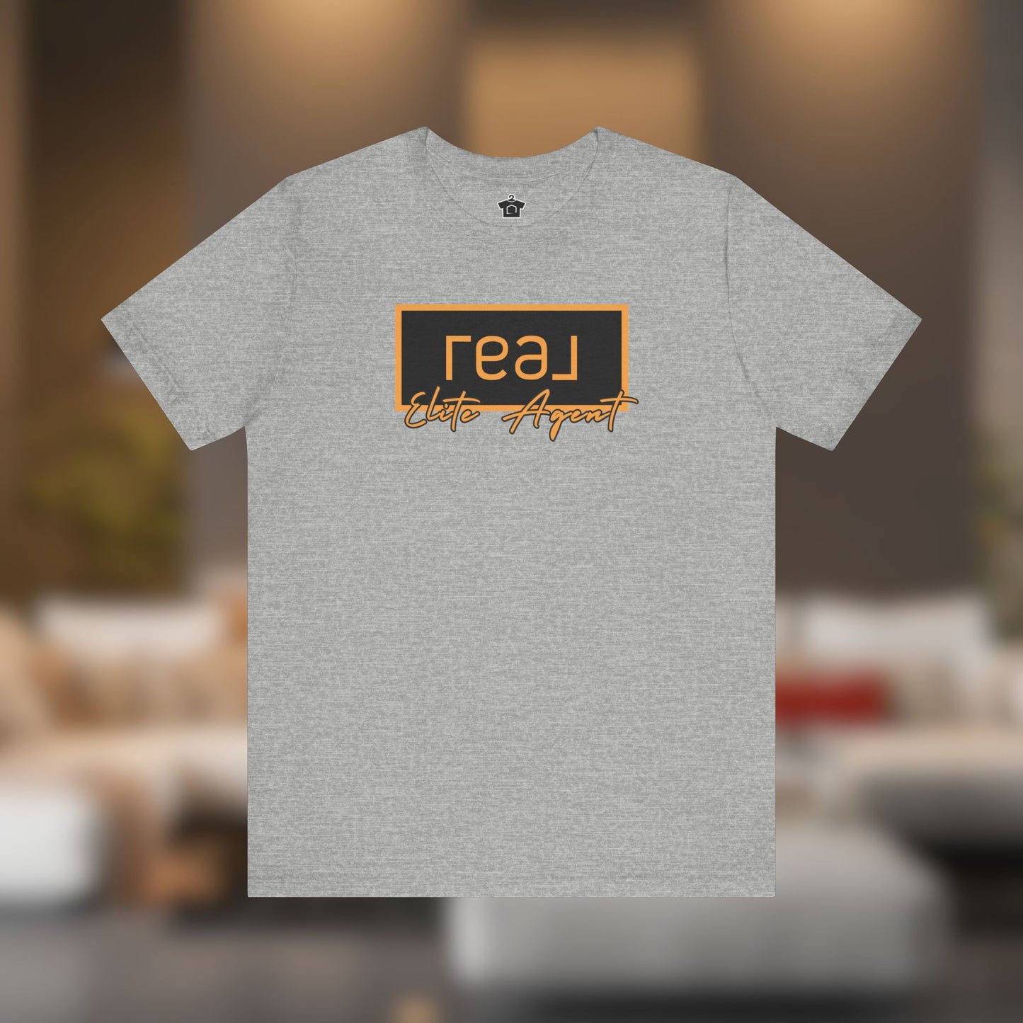 REAL Elite Agent Modern Logo Tshirt (Saffron)
