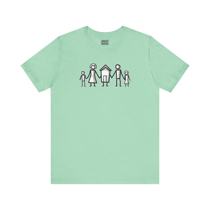Home Is Where Family Begins" – Realtor T-Shirt