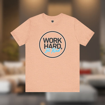 Work Hard, Be Kind Black Circle Tee