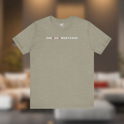 ONE REAL Mortgage Contrast Logo Text Tee