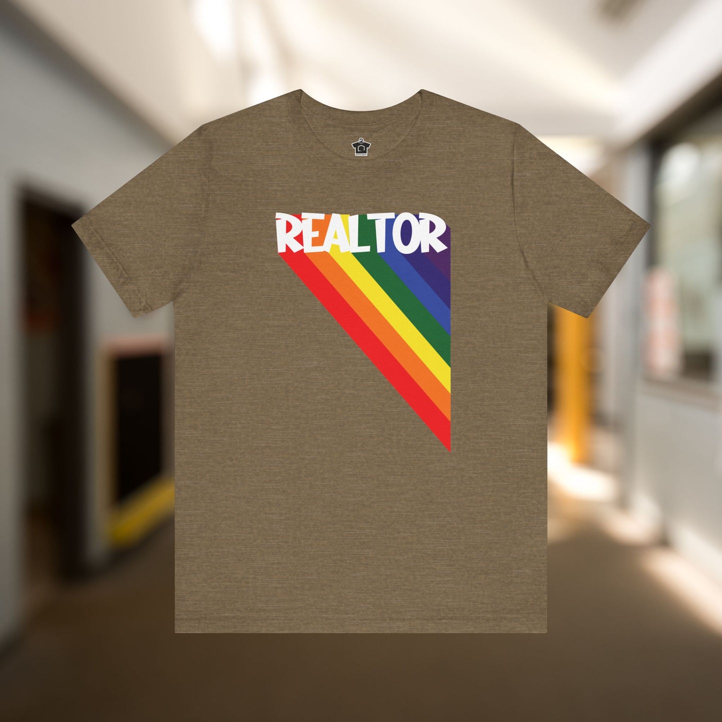 Realtor Rainbow Triangle Tshirt