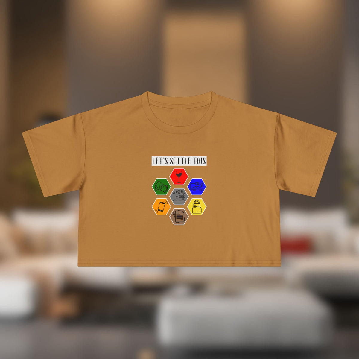 Let's Settle This | Women's Crop Tee