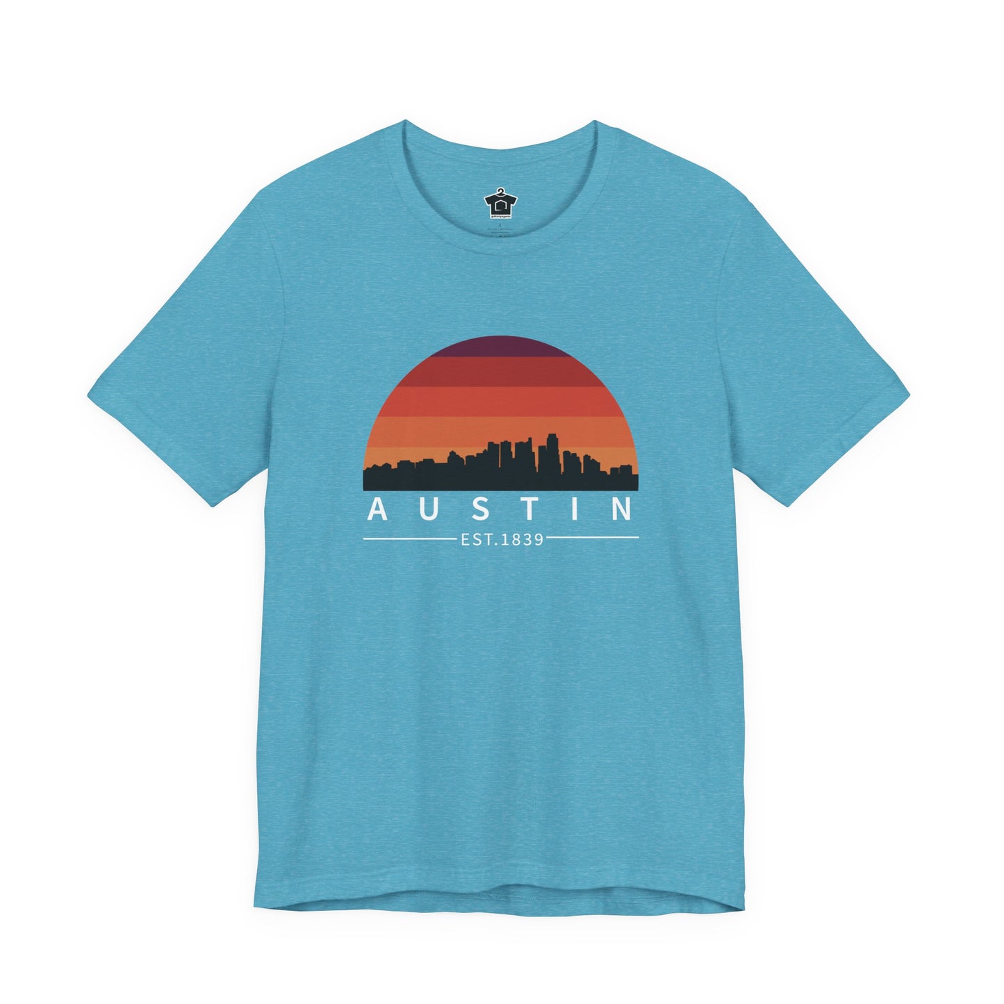 Austin Established Retro Sunset Tshirt
