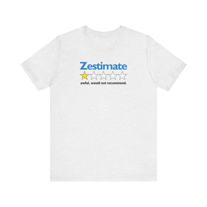 How Accurate Is The Zestimate? - Funny Real Estate T-Shirt