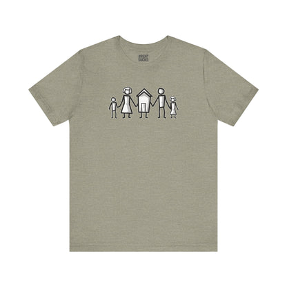 Home Is Where Family Begins" – Realtor T-Shirt
