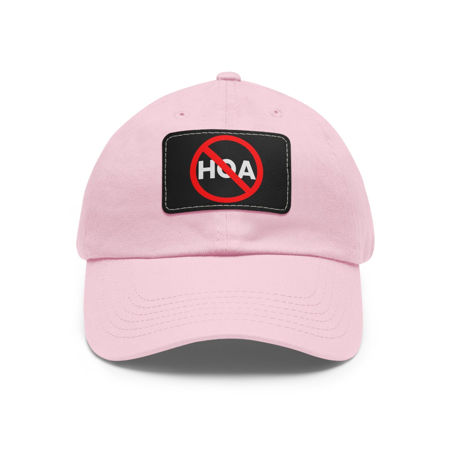No HOA Hat with Leather Patch