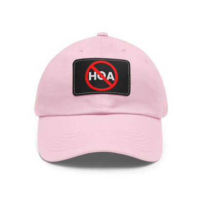 No HOA Hat with Leather Patch