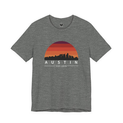 Austin Established Retro Sunset Tshirt