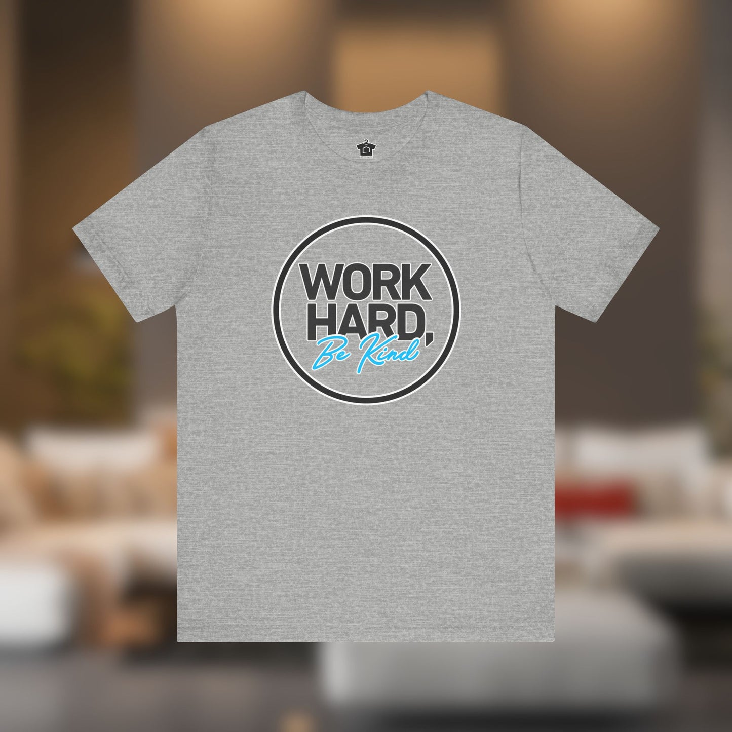 Work Hard, Be Kind Black Circle Tee
