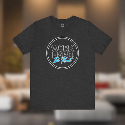 Work Hard, Be Kind Black Circle Tee