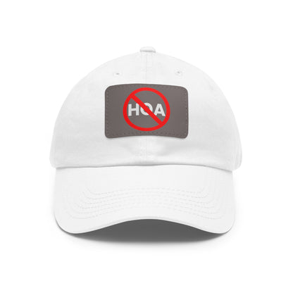 No HOA Hat with Leather Patch